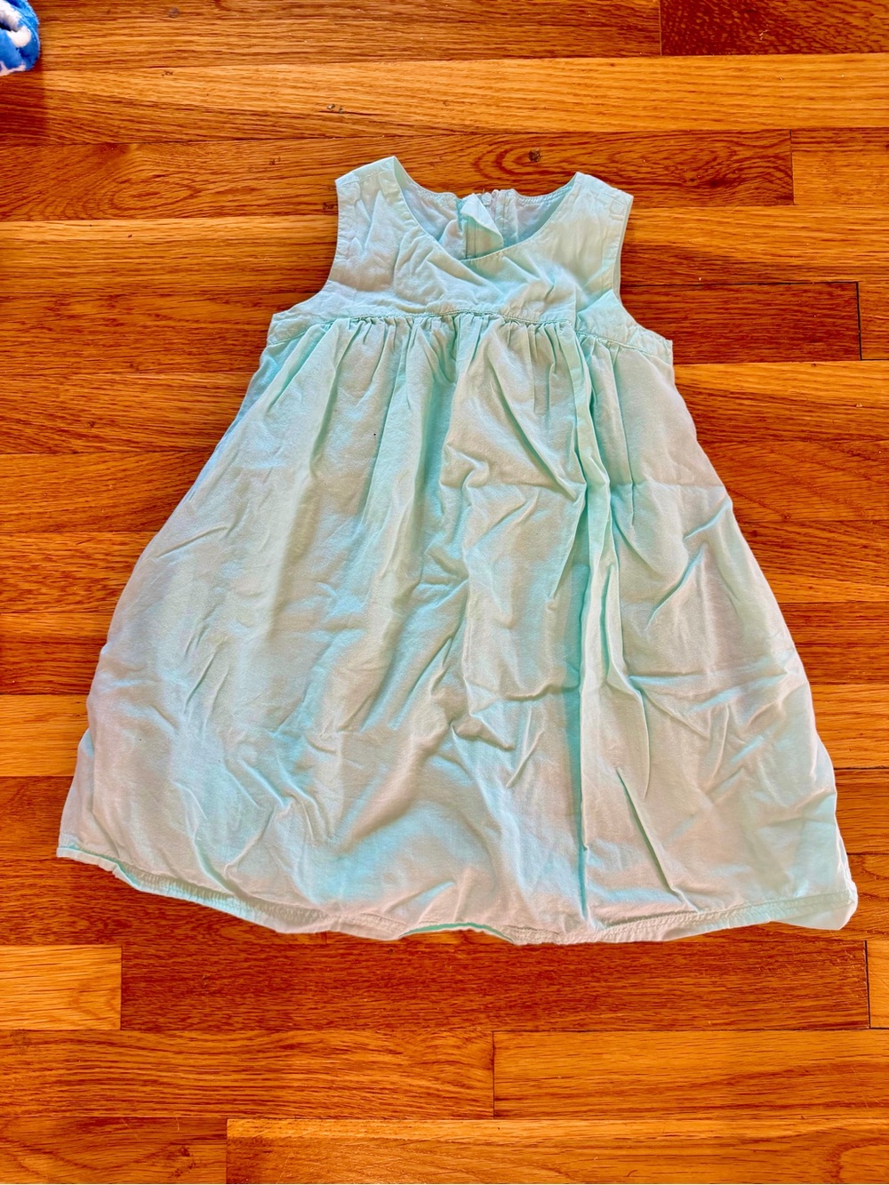 Girls' Primary Light Turquoise Sleeveless Dress